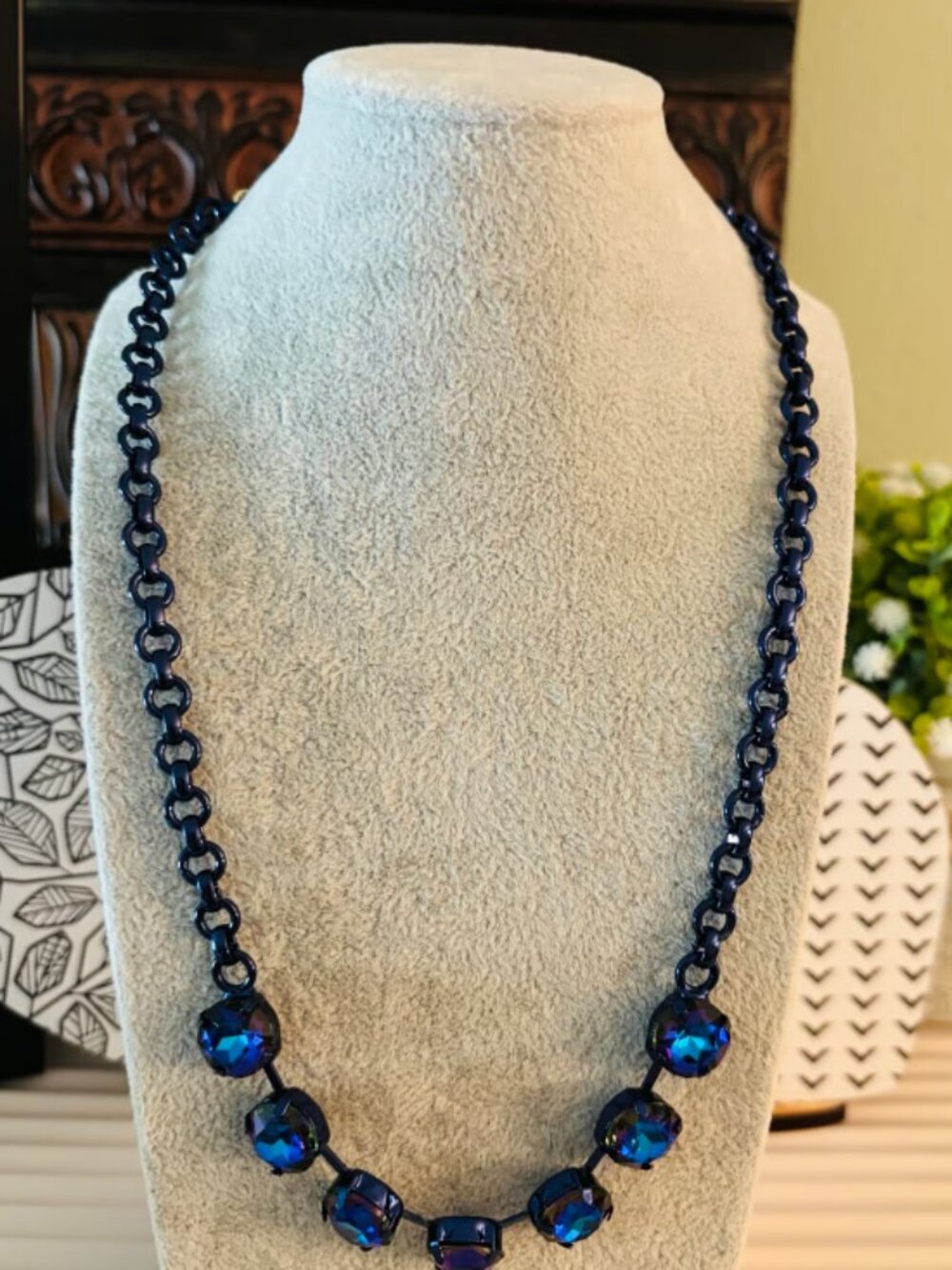 Bar by Alexa Rae One Way or Another Necklace- Metallic Midnight
